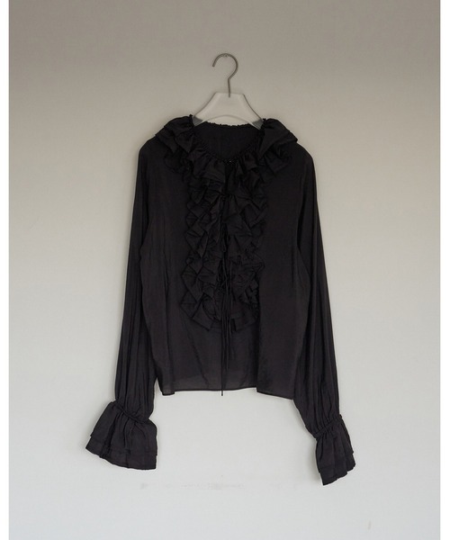 anuke（アンヌーク）の「2way Frill Blouse（シャツ/ブラウス・レディース・ホワイト/ブラック・FREE）」の17枚目の写真