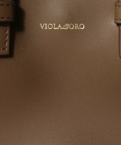 VIOLAd'ORO(ヴィオラドーロ)の「VIOLAd’ORO / ELMO エコファーコンビバッグ(トートバッグ・レディース・ブラウン・FREE)」の7枚目の写真