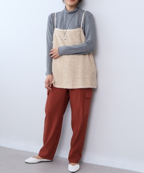 leswel(レスウェル)の「【M~5L】フェザーキャミブラウス(シャツ/ブラウス・レディース・ベージュ/ブラック・3L/LL/L/M/5L/4L)」の16枚目の写真