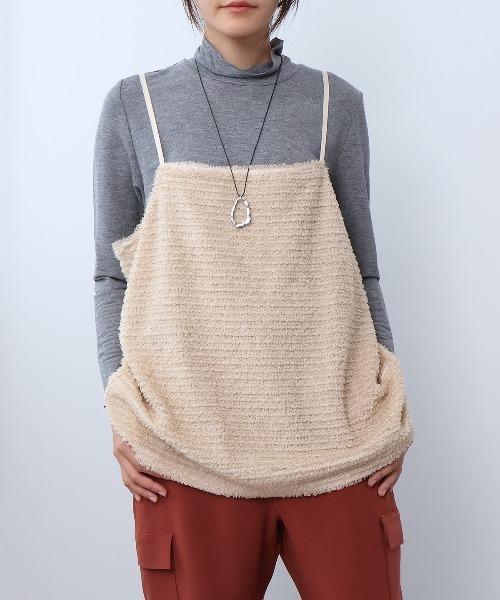 leswel(レスウェル)の「【M~5L】フェザーキャミブラウス(シャツ/ブラウス・レディース・ベージュ/ブラック・3L/LL/L/M/5L/4L)」の17枚目の写真