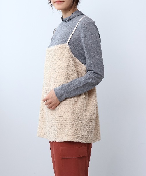 leswel(レスウェル)の「【M~5L】フェザーキャミブラウス(シャツ/ブラウス・レディース・ベージュ/ブラック・3L/LL/L/M/5L/4L)」の18枚目の写真