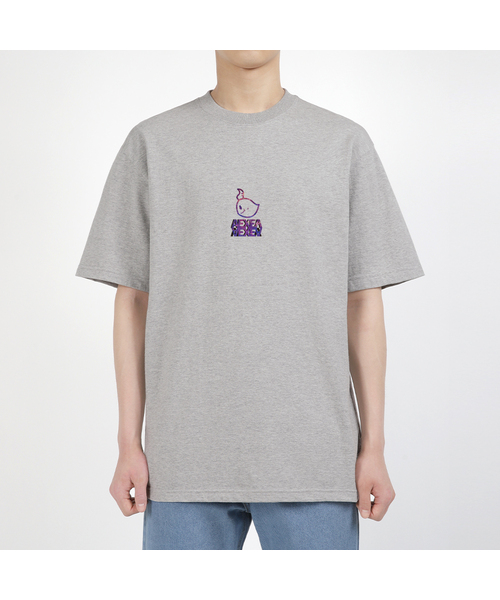 AEXEA(アクシー)の「ポキパープル 半袖Tシャツ E04BRD_ABX10227(Tシャツ/カットソー・メンズ・グレー系その他/ブルー/ホワイト/ブラック・L/M/S/XL)」の1枚目の写真