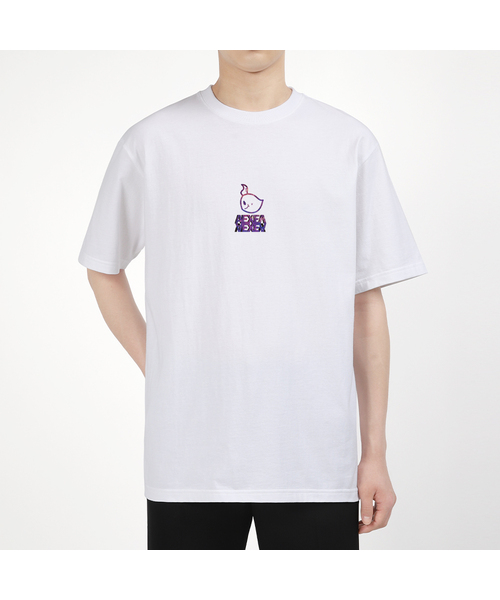 AEXEA(アクシー)の「ポキパープル 半袖Tシャツ E04BRD_ABX10227(Tシャツ/カットソー・メンズ・グレー系その他/ブルー/ホワイト/ブラック・L/M/S/XL)」の2枚目の写真