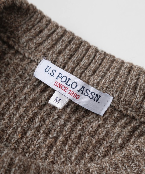 U.S. POLO ASSN.(ユーエスポロアッスン)の「【80】【U.S. POLO ASSN./ユーエスポロアッスン】メランジ クルーネックニット/ミックスニット/ローゲージ/畦編み/ざっくり/ユニセックス/レディース/メンズ(ニット/セーター・メンズ・ネイビー/アイボリー/ブルー/ブラウン/ワイン/ブラック・M/L)」の21枚目の写真