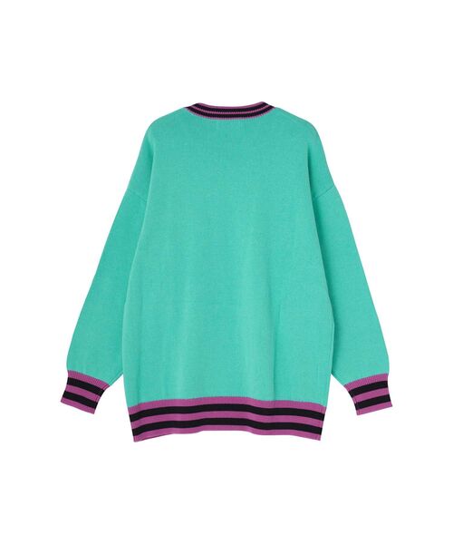 HYSTERIC GLAMOUR(ヒステリックグラマー)の「HYSTERIC UFO編込 セーター(ニット/セーター・レディース・ブルー/グリーン/ブラック・FREE)」の4枚目の写真