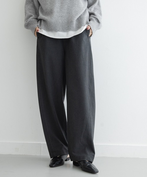 URBAN RESEARCH Sonny Label(アーバンリサーチサニーレーベル)の「TRイージーカーブパンツ(その他パンツ・レディース・ブラウン/チャコールグレー・36/38)」の10枚目の写真
