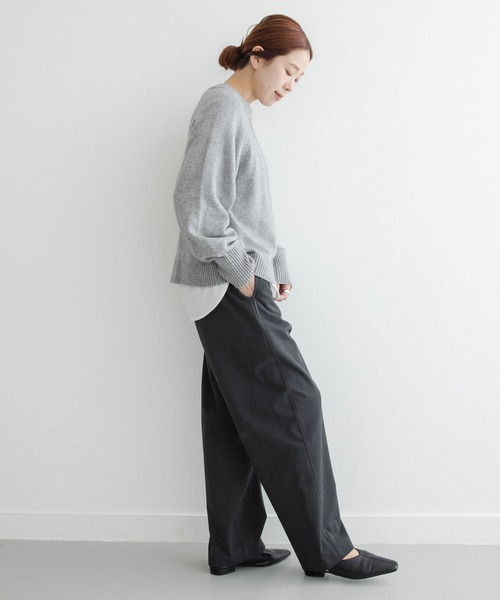 URBAN RESEARCH Sonny Label(アーバンリサーチサニーレーベル)の「TRイージーカーブパンツ(その他パンツ・レディース・ブラウン/チャコールグレー・36/38)」の16枚目の写真