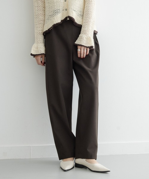 URBAN RESEARCH Sonny Label(アーバンリサーチサニーレーベル)の「TRイージーカーブパンツ(その他パンツ・レディース・ブラウン/チャコールグレー・36/38)」の18枚目の写真