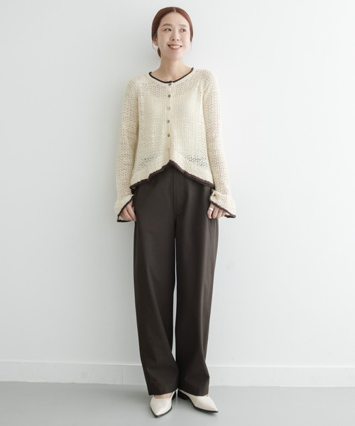 URBAN RESEARCH Sonny Label(アーバンリサーチサニーレーベル)の「TRイージーカーブパンツ(その他パンツ・レディース・ブラウン/チャコールグレー・36/38)」の22枚目の写真