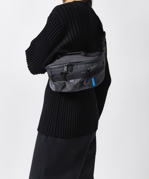 CIE(シー)の「【CIE】GRID0 WAIST PACK(ボディバッグ/ウエストポーチ・メンズ・ブラック・FREE)」の14枚目の写真