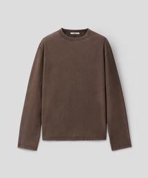 [REGULAR FIT] VEIL LONG SLEEVE (BROWN)