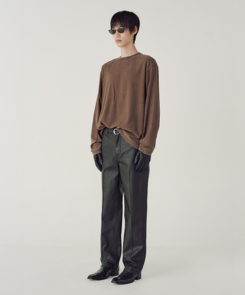 MMIC（エムエムアイシー）の「[REGULAR FIT] VEIL LONG SLEEVE (BROWN)（スウェット・メンズ・その他・L/M）」の3枚目の写真