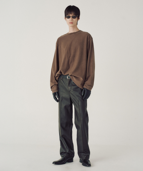 MMIC（エムエムアイシー）の「[REGULAR FIT] VEIL LONG SLEEVE (BROWN)（スウェット・メンズ・その他・L/M）」の5枚目の写真