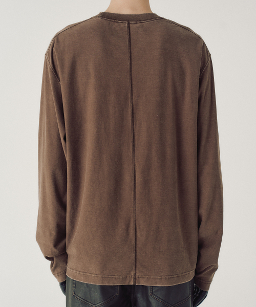 MMIC（エムエムアイシー）の「[REGULAR FIT] VEIL LONG SLEEVE (BROWN)（スウェット・メンズ・その他・L/M）」の7枚目の写真