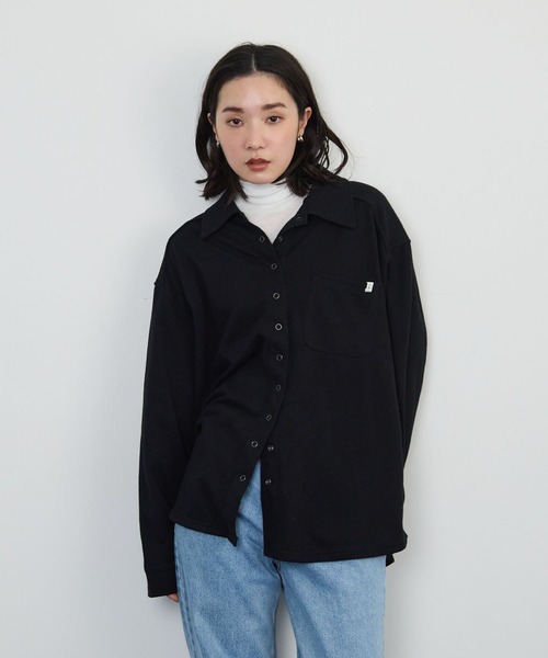 STELLA FISH(ステラフィッシュ)の「ライトスウェットオーバーシャツ(Tシャツ/カットソー・レディース・ベージュ/ブラック/オートミール・FREE)」の21枚目の写真