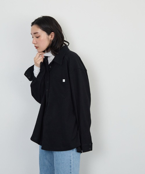 STELLA FISH(ステラフィッシュ)の「ライトスウェットオーバーシャツ(Tシャツ/カットソー・レディース・ベージュ/ブラック/オートミール・FREE)」の22枚目の写真