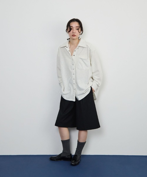 STELLA FISH(ステラフィッシュ)の「ライトスウェットオーバーシャツ(Tシャツ/カットソー・レディース・ベージュ/ブラック/オートミール・FREE)」の8枚目の写真