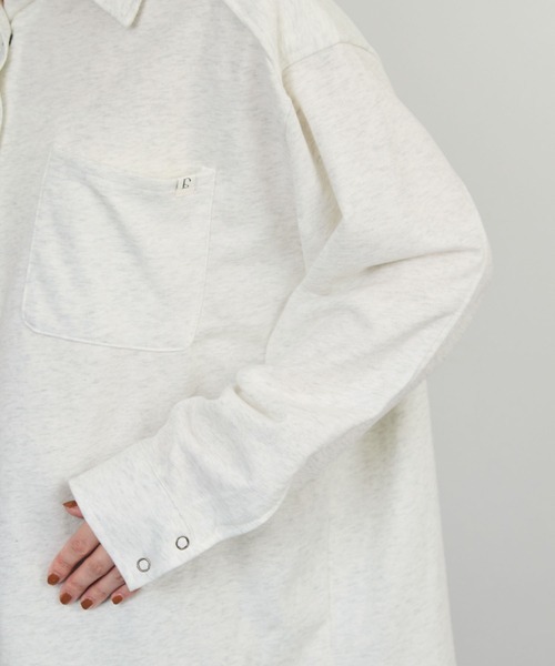 STELLA FISH(ステラフィッシュ)の「ライトスウェットオーバーシャツ(Tシャツ/カットソー・レディース・ベージュ/ブラック/オートミール・FREE)」の11枚目の写真
