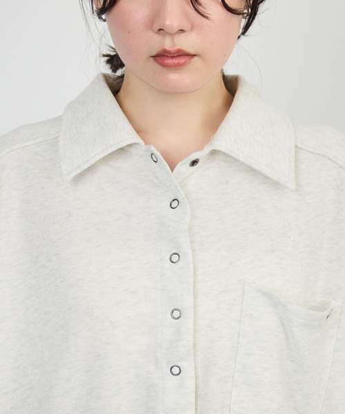 STELLA FISH(ステラフィッシュ)の「ライトスウェットオーバーシャツ(Tシャツ/カットソー・レディース・ベージュ/ブラック/オートミール・FREE)」の13枚目の写真