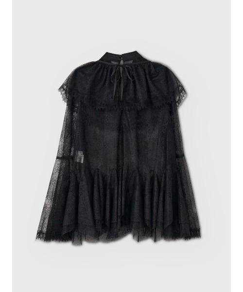 EIMY ISTOIRE(エイミーイストワール)の「BELL SLEEVE LACE BLOUSE(シャツ/ブラウス・レディース・ホワイト/ブラック・FREE)」の6枚目の写真