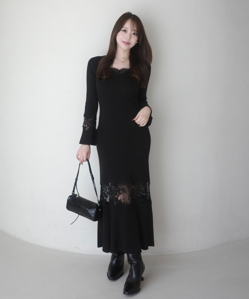 EIMY ISTOIRE(エイミーイストワール)の「BELL SLEEVE LACE BLOUSE(シャツ/ブラウス・レディース・ホワイト/ブラック・FREE)」の12枚目の写真