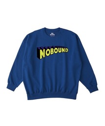 NOBOUND（ノーバウンド） トレーナー スウェット 裏毛 3Dロゴ プリント ビッグシルエット メンズ レディース ユニセックス