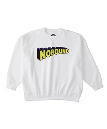 NOBOUND(ノーバウンド) トレーナー スウェット 裏毛 3Dロゴ プリント ビッグシルエット メンズ レディース ユニセックス