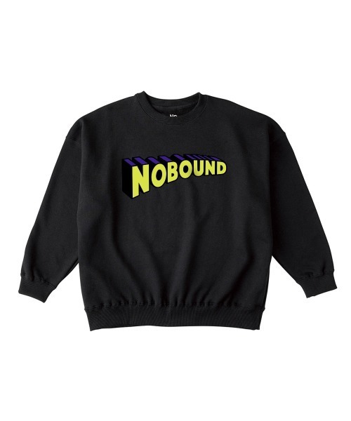 NOBOUND(ノーバウンド)の「NOBOUND(ノーバウンド) トレーナー スウェット 裏毛 3Dロゴ プリント ビッグシルエット メンズ レディース ユニセックス(スウェット・メンズ・ホワイト/ブラック/ヘザーグレー/ダークブルー・M/L/XL)」の1枚目の写真