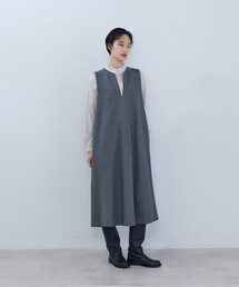 スリットネックジャンパースカート