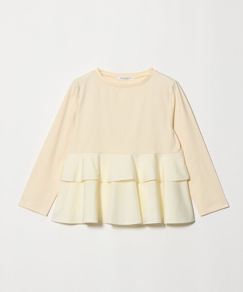 BEAUTY&YOUTH UNITED ARROWS(ビューティーアンドユースユナイテッドアローズ)の「【WEB限定】ペプラム 9分袖 プルオーバー(Tシャツ/カットソー・レディース・ネイビー/ナチュラル/ブラック・FREE)」の3枚目の写真