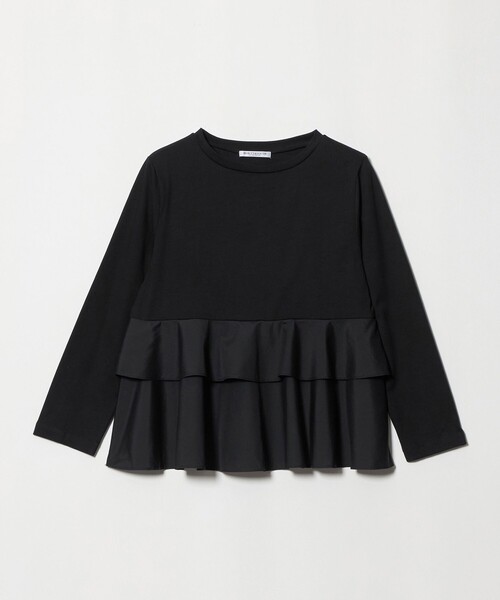 BEAUTY&YOUTH UNITED ARROWS(ビューティーアンドユースユナイテッドアローズ)の「【WEB限定】ペプラム 9分袖 プルオーバー(Tシャツ/カットソー・レディース・ネイビー/ナチュラル/ブラック・FREE)」の2枚目の写真