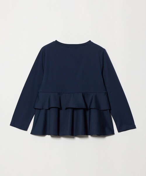 BEAUTY&YOUTH UNITED ARROWS(ビューティーアンドユースユナイテッドアローズ)の「【WEB限定】ペプラム 9分袖 プルオーバー(Tシャツ/カットソー・レディース・ネイビー/ナチュラル/ブラック・FREE)」の4枚目の写真