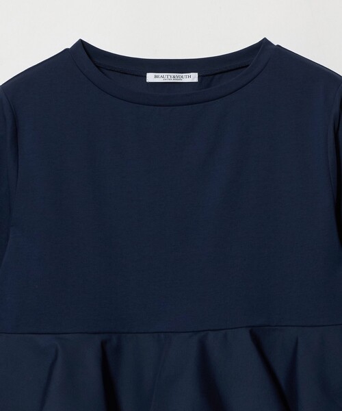 BEAUTY&YOUTH UNITED ARROWS(ビューティーアンドユースユナイテッドアローズ)の「【WEB限定】ペプラム 9分袖 プルオーバー(Tシャツ/カットソー・レディース・ネイビー/ナチュラル/ブラック・FREE)」の5枚目の写真