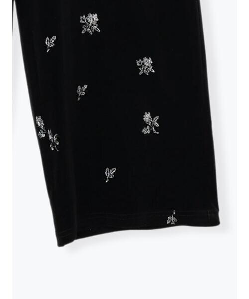 Te chichi（テチチ）の「花柄刺繍ベロアイージーパンツ（その他パンツ・レディース・ブラック/ベージュ・F）」の14枚目の写真