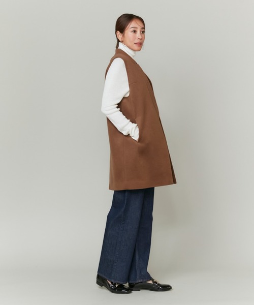 INED(イネド)の「【大草直子コラボ】カシミヤジレジャケット《COLOMBO/コロンボ》(テーラードジャケット・レディース・ブラウン系/ネイビー・9号/7号)」の10枚目の写真