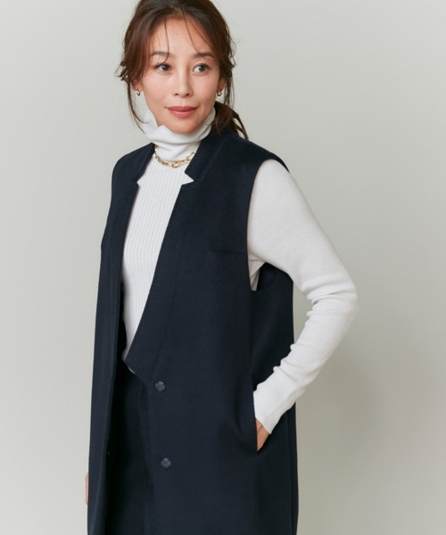 INED(イネド)の「【大草直子コラボ】カシミヤジレジャケット《COLOMBO/コロンボ》(テーラードジャケット・レディース・ブラウン系/ネイビー・9号/7号)」の11枚目の写真