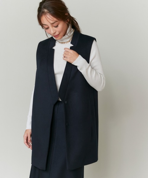 INED(イネド)の「【大草直子コラボ】カシミヤジレジャケット《COLOMBO/コロンボ》(テーラードジャケット・レディース・ブラウン系/ネイビー・9号/7号)」の12枚目の写真