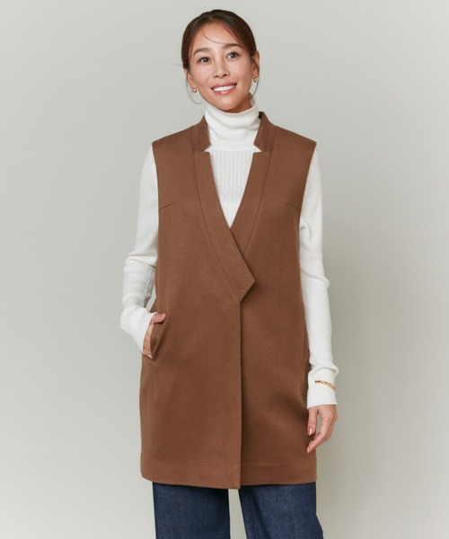 INED(イネド)の「【大草直子コラボ】カシミヤジレジャケット《COLOMBO/コロンボ》(テーラードジャケット・レディース・ブラウン系/ネイビー・9号/7号)」の15枚目の写真