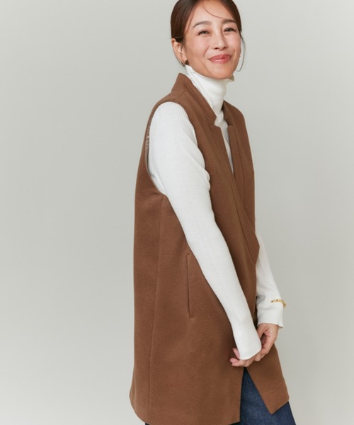 INED(イネド)の「【大草直子コラボ】カシミヤジレジャケット《COLOMBO/コロンボ》(テーラードジャケット・レディース・ブラウン系/ネイビー・9号/7号)」の16枚目の写真