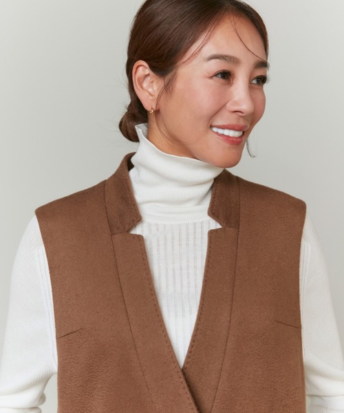 INED(イネド)の「【大草直子コラボ】カシミヤジレジャケット《COLOMBO/コロンボ》(テーラードジャケット・レディース・ブラウン系/ネイビー・9号/7号)」の17枚目の写真