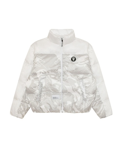 AAPE BY A BATHING APE(エーエイプバイアベイシングエイプ)の「AAPE NOW DOWN JACKET(ダウンジャケット/コート・メンズ・ブラック系その他/ホワイト系その他・X-LARGE/LARGE/MEDIUM)」の1枚目の写真