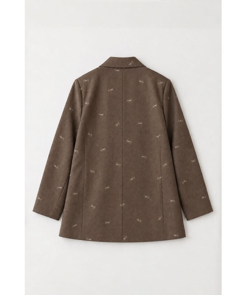 marjour(マージュール)の「EMBROIDERY DOUBLE JACKET(テーラードジャケット・レディース・ブラウン/ベージュ・M)」の11枚目の写真