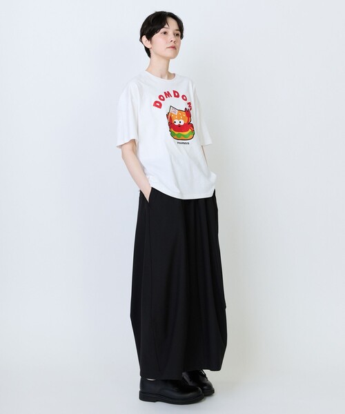 FRAPBOIS（フラボア）の「《DOMDOMコラボ》バーガーTシャツ（Tシャツ/カットソー・レディース・ホワイト/ネイビー・1/2）」の14枚目の写真