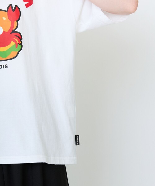 FRAPBOIS（フラボア）の「《DOMDOMコラボ》バーガーTシャツ（Tシャツ/カットソー・レディース・ホワイト/ネイビー・1/2）」の16枚目の写真