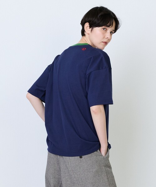 FRAPBOIS（フラボア）の「《DOMDOMコラボ》バーガーTシャツ（Tシャツ/カットソー・レディース・ホワイト/ネイビー・1/2）」の19枚目の写真