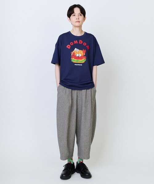 FRAPBOIS（フラボア）の「《DOMDOMコラボ》バーガーTシャツ（Tシャツ/カットソー・レディース・ホワイト/ネイビー・1/2）」の20枚目の写真