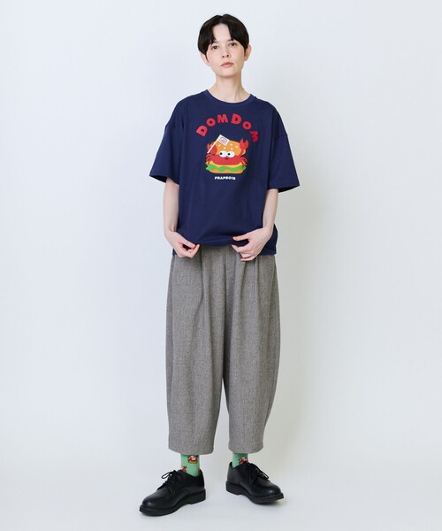 FRAPBOIS（フラボア）の「《DOMDOMコラボ》バーガーTシャツ（Tシャツ/カットソー・レディース・ホワイト/ネイビー・1/2）」の21枚目の写真