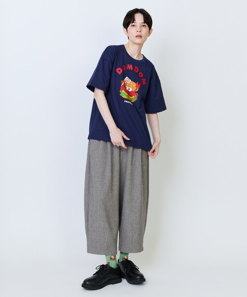 FRAPBOIS（フラボア）の「《DOMDOMコラボ》バーガーTシャツ（Tシャツ/カットソー・レディース・ホワイト/ネイビー・1/2）」の22枚目の写真