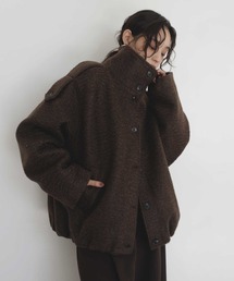  hellam（へラム）の「フェイクウールナポレオンコート（ブルゾン）」