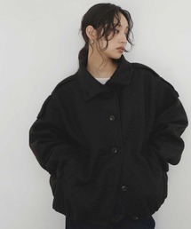  hellam（へラム）の「フェイクウールナポレオンコート（ブルゾン）」